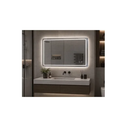 Bruno Ορθογώνιος Καθρέπτης Μπάνιου Led Αφής από Μέταλλο 60x80cmΚωδικός: BRN-0285