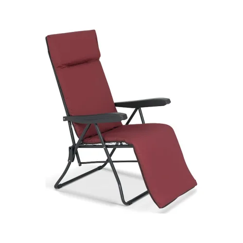 Πολυθρόνα Εξωτερικού Χώρου Πλαστική Μπορντώ με ΜαξιλάριΚωδικός: 15643