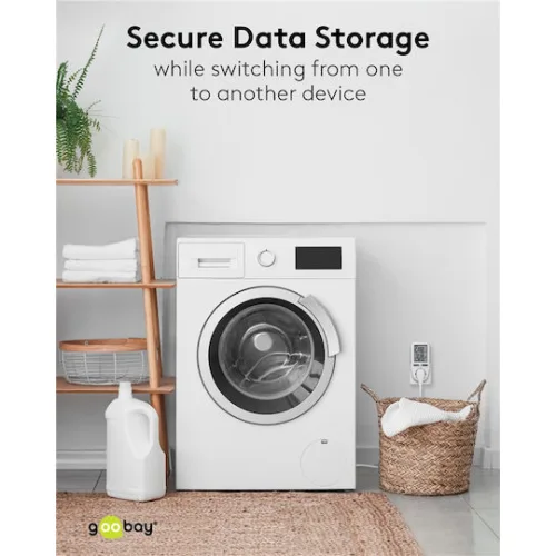 Goobay Μετρητής Κατανάλωσης Ρεύματος για Μέγιστη Ισχύ έως 3.68kWΚωδικός: 64590