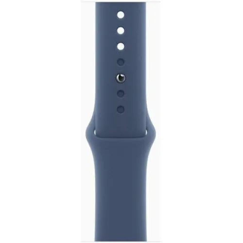 Apple Watch Series 10 Aluminium 46mm Αδιάβροχο με Παλμογράφο (Silver με Denim Sport Band - S/M)