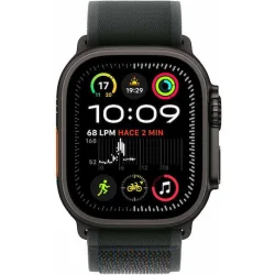 Apple Watch Ultra 2 2024 Titanium 49mm Αδιάβροχο με eSIM και Παλμογράφο (Black με Black Trail Loop - S/M)