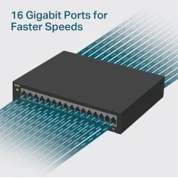 TP-LINK TL-SG116E v1.2 Unmanaged L2 Switch με 16 Θύρες Gigabit (1Gbps) Ethernet