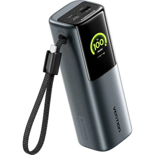 Vention Powerhive 20000mAh 165W με Θύρα USB-A και Θύρα USB-C Μαύρο