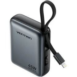 Vention Power Bank 10000mAh 45W Power Delivery Γκρι