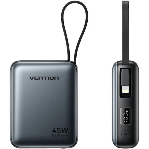 Vention Power Bank 10000mAh 45W Power Delivery Γκρι