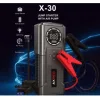 Axred X-30 Φορητός Εκκινητής Μπαταρίας Αυτοκινήτου 24000mAh με Power Bank / USB / Τρόμπα 12VΚωδικός: AXRX-30