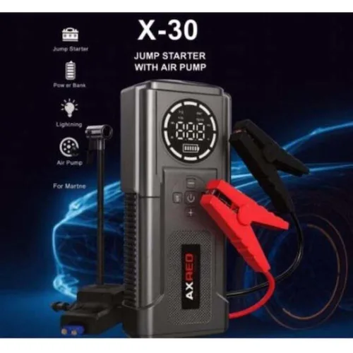 Axred X-30 Φορητός Εκκινητής Μπαταρίας Αυτοκινήτου 24000mAh με Power Bank / USB / Τρόμπα 12VΚωδικός: AXRX-30