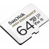 Sandisk High Endurance microSDXC 64GB U3 V30 UHS-I 100MB/s με αντάπτορα