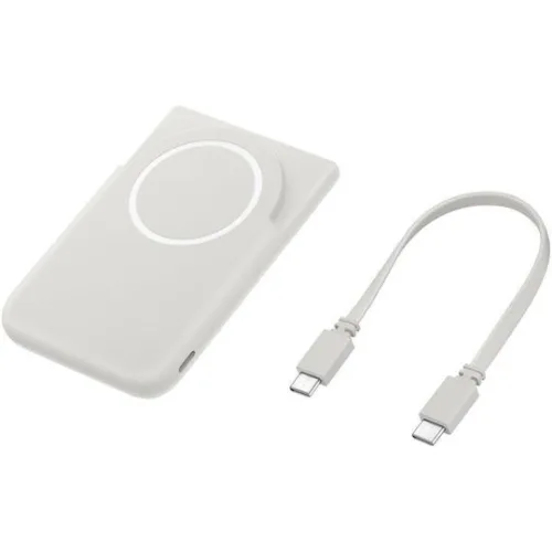 Samsung Magnet MagSafe Power Bank 5000mAh 15W με Θύρα USB-C Γκρι