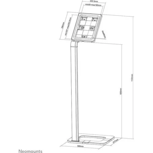 Neomounts Neomounts S100 Βάση Tablet Δαπέδου έως 10.1" σε Ασημί χρώμα
