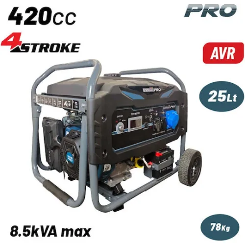 Bormann Pro Γεννήτρια Βενζίνης Τετράχρονη με Ρόδες και Μέγιστη Ισχύ 6.5kVAΚωδικός: 085553