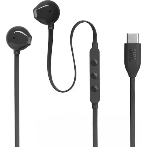 JBL Ακουστικά Ψείρες Earbuds Tune 305c Earbuds Μαύρα