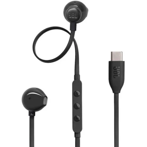 JBL Ακουστικά Ψείρες Earbuds Tune 305c Earbuds Μαύρα
