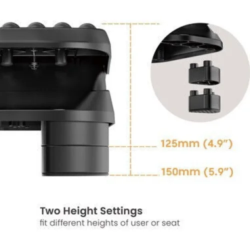 Powertech Υποπόδιο Γραφείου Pt-1567 Πεντάλ Εκγύμνασης Ποδιών ΜαύροΚωδικός: DM129056
