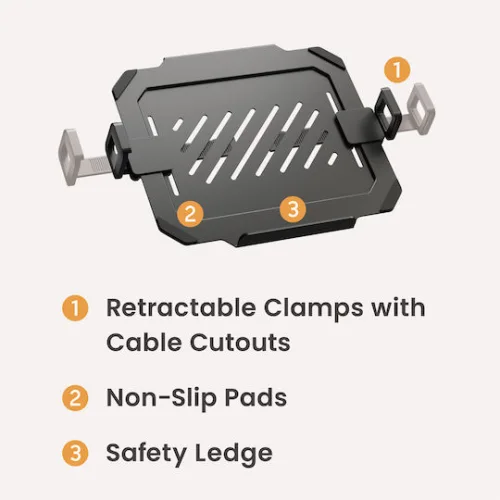 Powertech Βάση Γραφείου Οθόνης έως 32" με Βραχίονα (PT-1569)