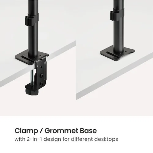 Powertech Βάση Γραφείου Οθόνης έως 32" με Βραχίονα (PT-1570)