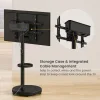 Brateck FS38-46TWE Βάση Τηλεόρασης Δαπέδου με Βραχίονα έως 86" και 50kg Μαύρο