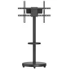 Brateck FS38-46TWE Βάση Τηλεόρασης Δαπέδου με Βραχίονα έως 86" και 50kg Μαύρο