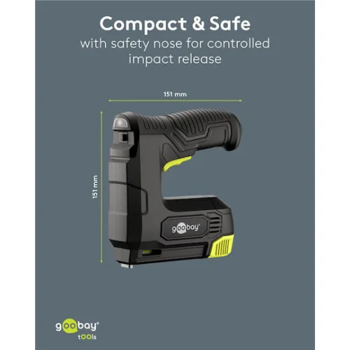 Goobay Καρφωτικό Μπαταρίας 5V για Καρφιά και Συνδετήρες