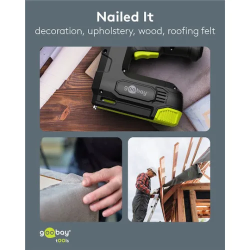 Goobay Καρφωτικό Μπαταρίας 5V για Καρφιά και Συνδετήρες