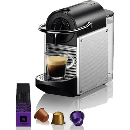 De'Longhi Pixie Καφετιέρα για Κάψουλες Nespresso Πίεσης 19bar SilverΚωδικός: EN127.S