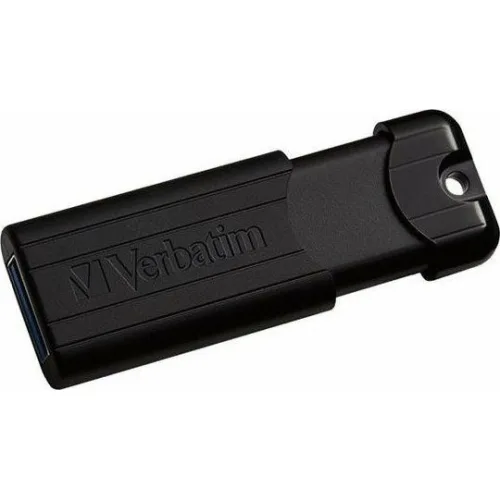 Verbatim PinStripe 64GB USB 3.0 Stick Μαύρο