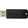 Verbatim PinStripe 64GB USB 3.0 Stick Μαύρο