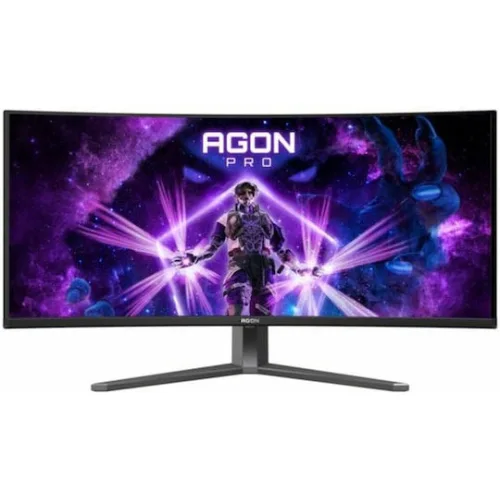 AOC AG346UCD Ultrawide QD-OLED HDR Curved Monitor 34" QHD 3440x1440 175Hz με Χρόνο Απόκρισης 0.03ms GTG