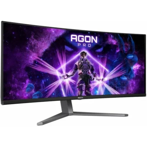 AOC AG346UCD Ultrawide QD-OLED HDR Curved Monitor 34" QHD 3440x1440 175Hz με Χρόνο Απόκρισης 0.03ms GTG