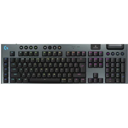 Logitech G915 X Lightspeed Ασύρματο Gaming Μηχανικό Πληκτρολόγιο με GL Linear διακόπτες και RGB φωτισμό (Αγγλικό US)
