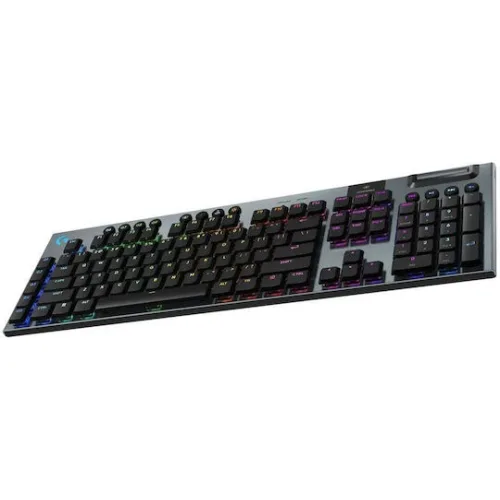 Logitech G915 X Lightspeed Ασύρματο Gaming Μηχανικό Πληκτρολόγιο με GL Linear διακόπτες και RGB φωτισμό (Αγγλικό US)