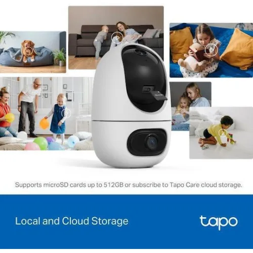 TP-LINK TAPO C245D IP Κάμερα Παρακολούθησης Wi-Fi 3+3MP με Αμφίδρομη Επικοινωνία