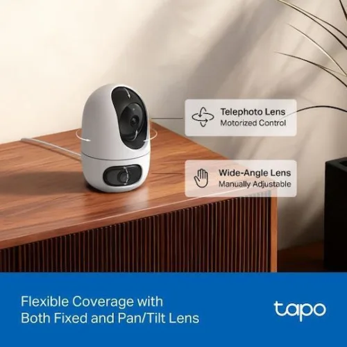 TP-LINK TAPO C245D IP Κάμερα Παρακολούθησης Wi-Fi 3+3MP με Αμφίδρομη Επικοινωνία