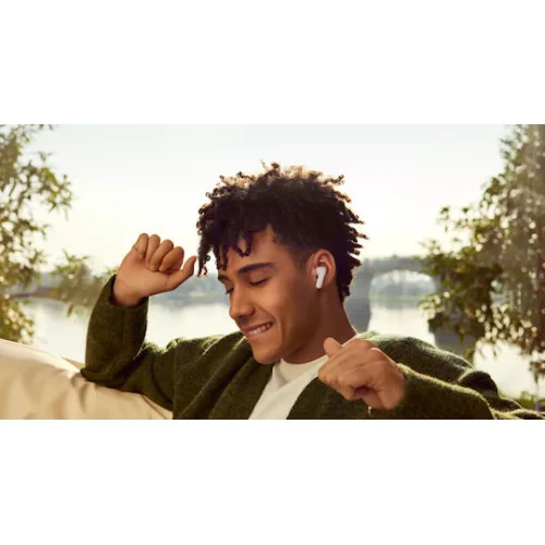 Oppo Enco Buds3 Pro Bluetooth Handsfree Ακουστικά με Αντοχή στον Ιδρώτα και Θήκη Φόρτισης Λευκά