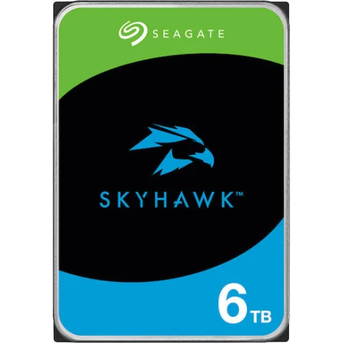 Seagate SkyHawk +Rescue 6TB HDD Σκληρός Δίσκος 3.5" SATA III με 256MB Cache για Desktop / Καταγραφικό ST6000VX009