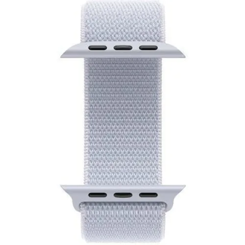 Apple Watch Series 10 Aluminium 46mm Αδιάβροχο με Παλμογράφο (Silver με Blue Cloud Sport Loop)