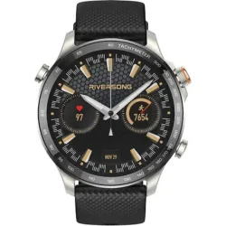Riversong Motive 10 GT Smartwatch με Παλμογράφο (Μαύρο)
