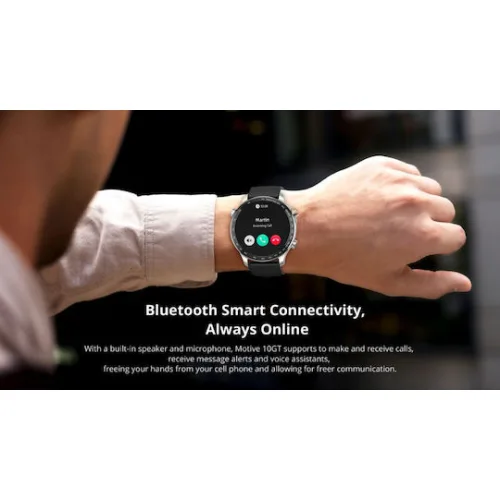 Riversong Motive 10 GT Smartwatch με Παλμογράφο (Μαύρο)