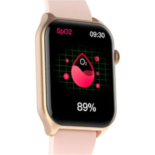 Riversong Motive 9E Smartwatch με Παλμογράφο (Ροζ Χρυσό)