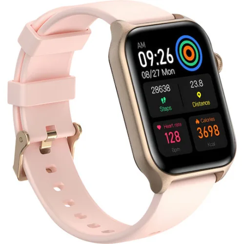 Riversong Motive 9E Smartwatch με Παλμογράφο (Ροζ Χρυσό)