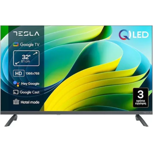 Tesla Smart Τηλεόραση 32" HD Ready QLED Q32E665GHS HDR (2026)