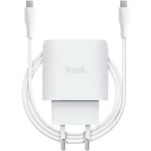 Trust Φορτιστής Χωρίς Καλώδιο GaN με Θύρα USB-C 45W Power Delivery Λευκός (Maxo)