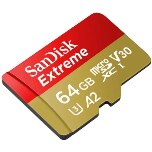 Sandisk Extreme microSDXC 64GB U3 V30 A2 UHS-I 170MB/s με αντάπτορα