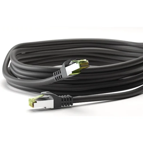 Goobay S/FTP Cat.8.1 Καλώδιο Δικτύου Ethernet 15m Μαύρο 1τμχΚωδικός: 61099