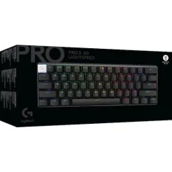 Logitech PRO X 60 Ασύρματο Οπτικό Gaming Πληκτρολόγιο 60% με GX Brown διακόπτες και RGB φωτισμό (International English)