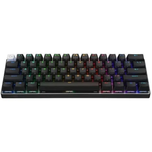 Logitech PRO X 60 Ασύρματο Οπτικό Gaming Πληκτρολόγιο 60% με GX Brown διακόπτες και RGB φωτισμό (International English)