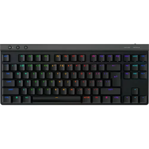 Logitech G515 Lightspeed Ασύρματο Gaming Μηχανικό Πληκτρολόγιο Tenkeyless με GL Tactile διακόπτες και RGB φωτισμό (Αγγλικό US)