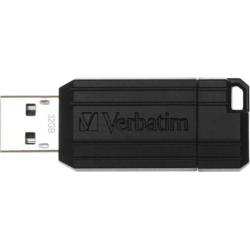 Verbatim PinStripe 128GB USB 3.0 Stick Μαύρο