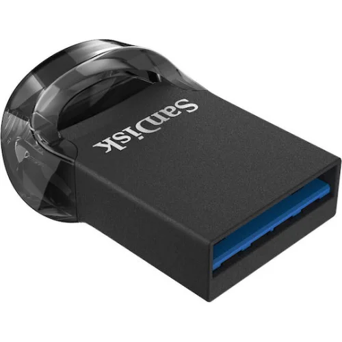 Sandisk Ultra Fit 128GB USB 3.1 Stick Μαύρο