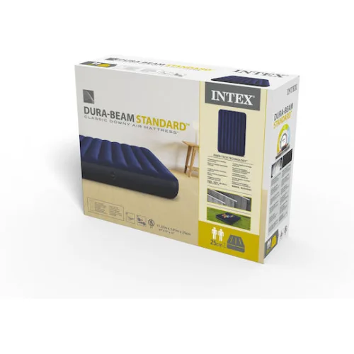 Intex Φουσκωτό Στρώμα Ύπνου Classic Downy 191x137x25εκ. ΜπλεΚωδικός: 64758 - Εκθεσιακό